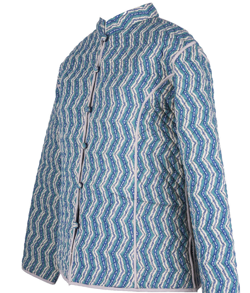 Hand Block Reversible Printed Quilted Jacket – Cotton Lane – London
