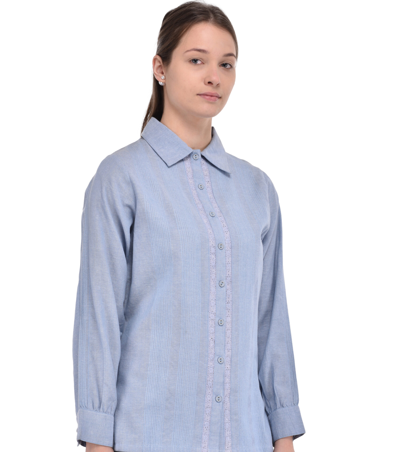 Chambray Cotton Crisp Shirt – Cotton Lane – London