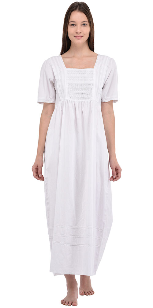 Ladies Vintage Nightdress Short Sleeve – Cotton Lane – London