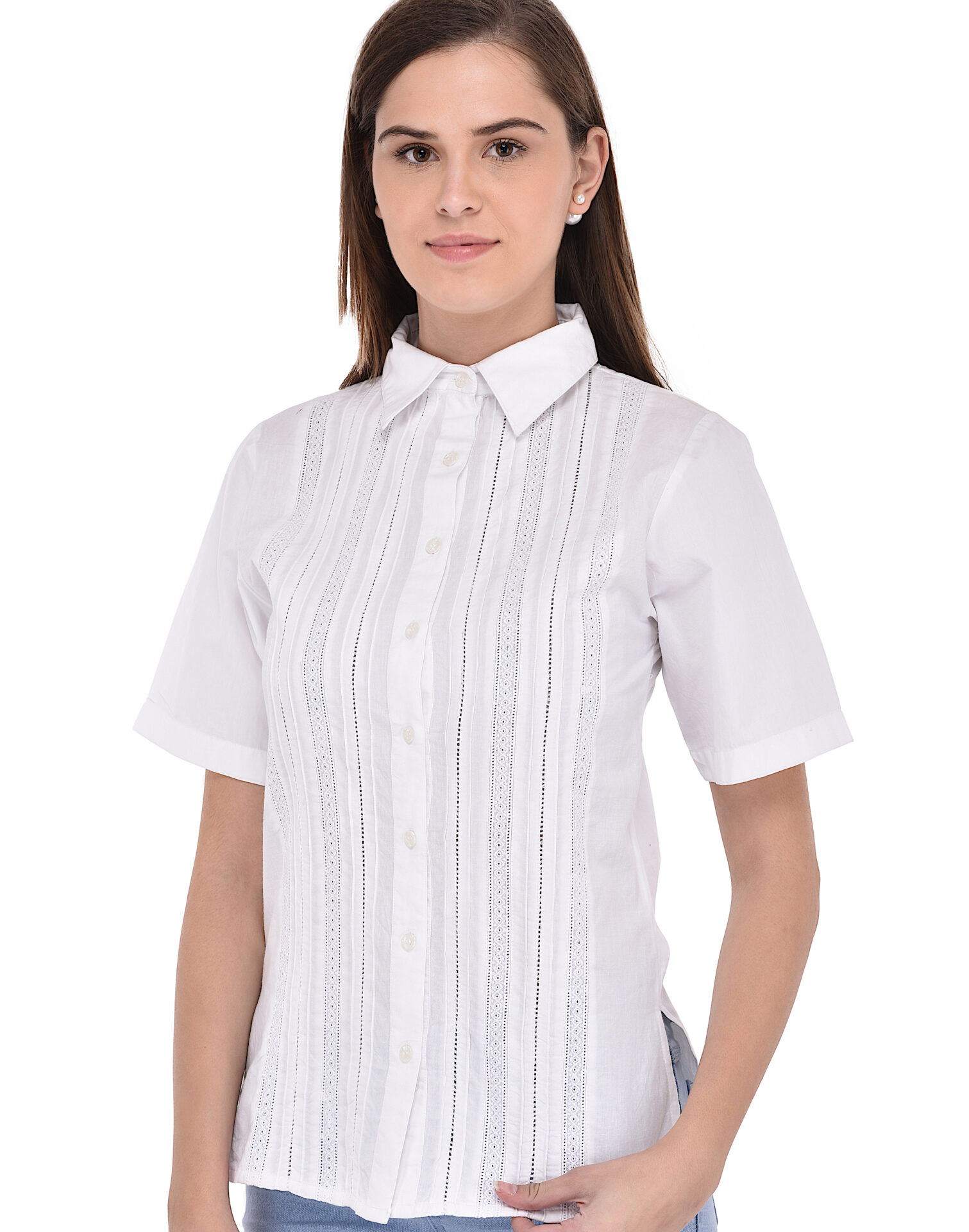 White Crisp Cotton Short Sleeve Shirt – Cotton Lane – London